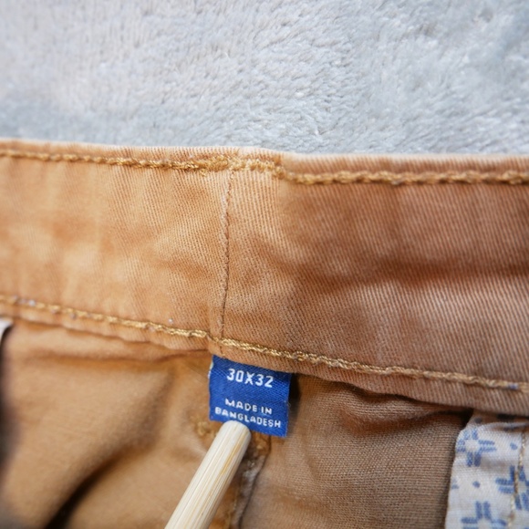 George Painters Pants Mens 30x31 Cognac Chino Trailblazer Brown Slim Straight - Picture 12 of 12